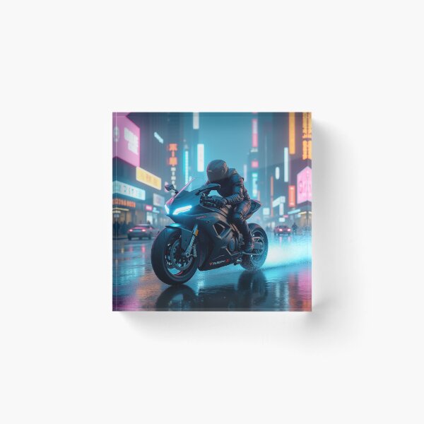 Item preview, Neon Pursuit | Rain-Soaked City Racer designed and sold by nhk999.