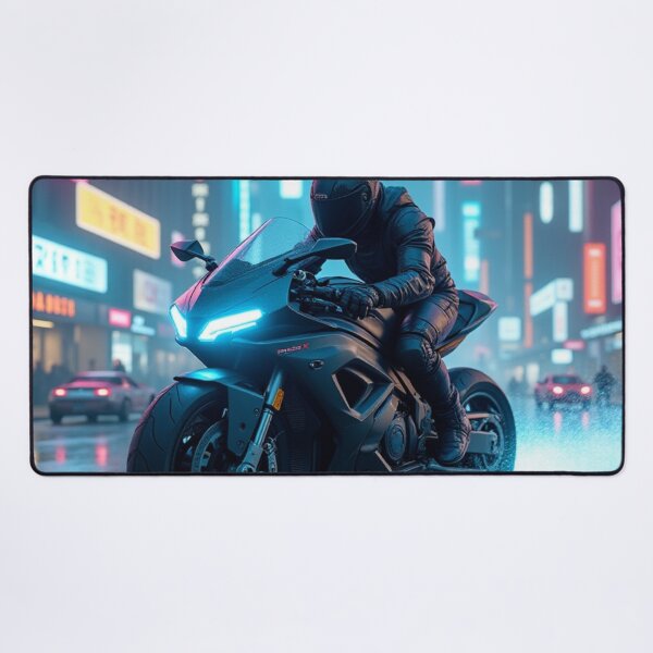 Item preview, Neon Pursuit | Rain-Soaked City Racer designed and sold by nhk999.