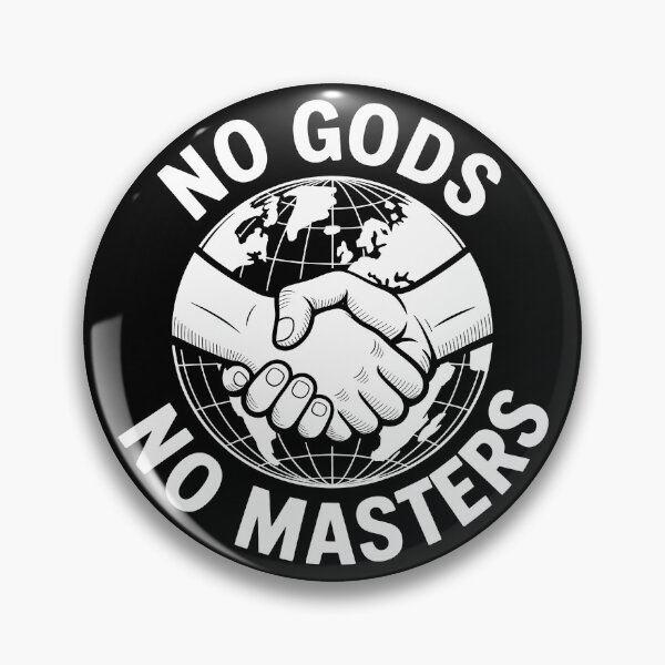 Item preview, No Gods No Masters - Political Statement Design designed and sold by LoFizzy.