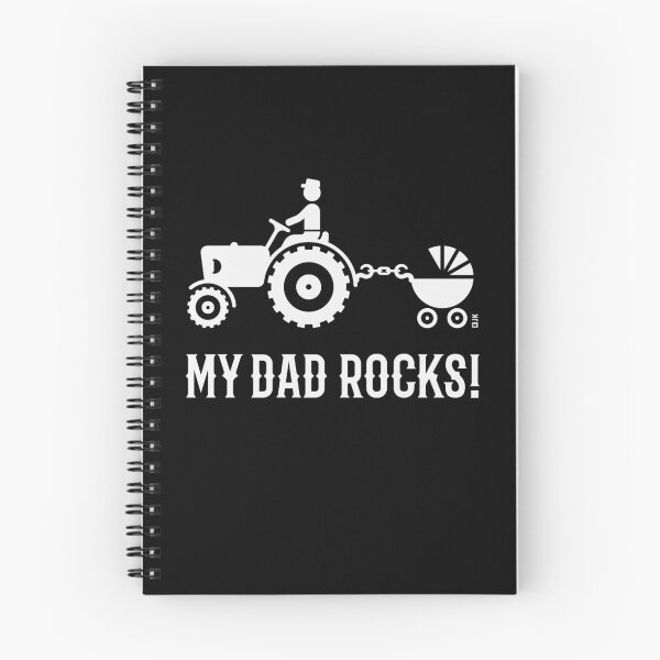 Item preview, My Dad Rocks! (Farmer & Baby / Tractor & Stroller / Buggy / White) designed and sold by Roderix.