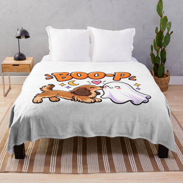 Item preview, Cute Dachshund Boops Ghost Halloween Art designed and sold by SoyLamderma.