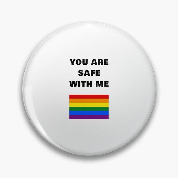 Item preview, LGBT rights slogan - Gay Pride Rainbow Flag - You Are Safe With Me designed and sold by Inspirationmotivation.