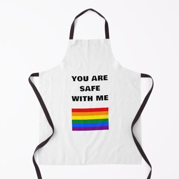 Item preview, LGBT rights slogan - Gay Pride Rainbow Flag - You Are Safe With Me designed and sold by Inspirationmotivation.