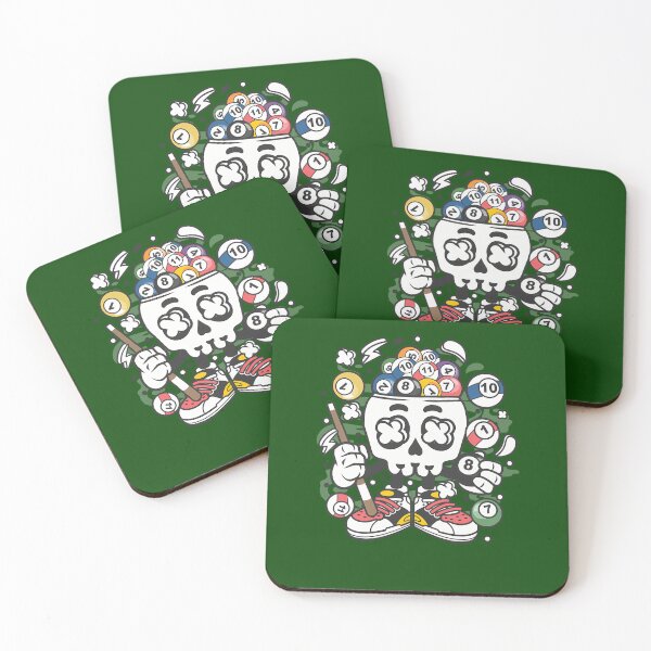 Item preview, Urban Billiards Pool Snooker Skull Head Sticker 482 designed and sold by IsaGalleryA.
