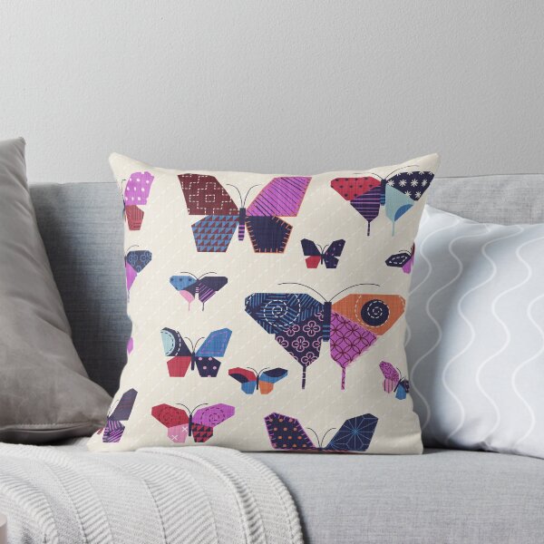 Item preview, Patchwork Butterfly Quilt - Fuchsia designed and sold by appleyards.