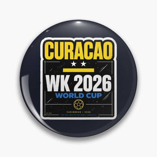 Item preview, CURACAO WK 2026 World Cup - Retro Caribbean Soccer Fan Design designed and sold by Xeneros.