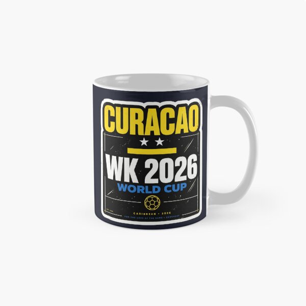 Item preview, CURACAO WK 2026 World Cup - Retro Caribbean Soccer Fan Design designed and sold by Xeneros.