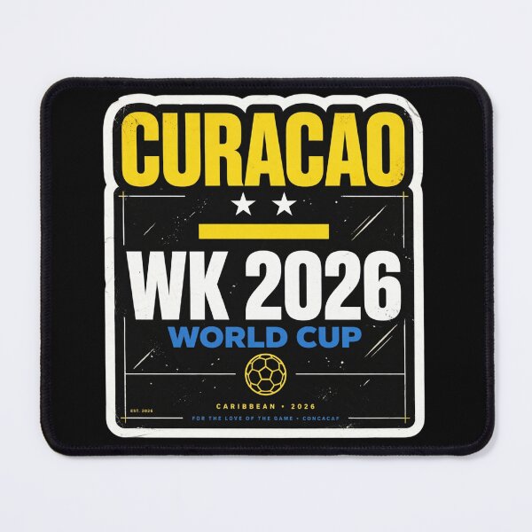 Item preview, CURACAO WK 2026 World Cup - Retro Caribbean Soccer Fan Design designed and sold by Xeneros.
