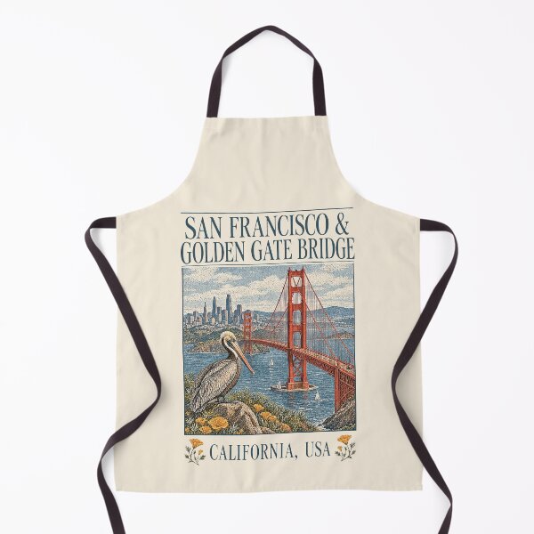 Item preview, San Francisco & Golden Gate Bridge, California, USA [Vintage Illustration] designed and sold by elektronen.