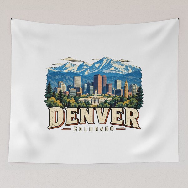 Item preview, Vintage Denver Colorado Travel Souvenir Landmark Gift designed and sold by MichaeIRellov.