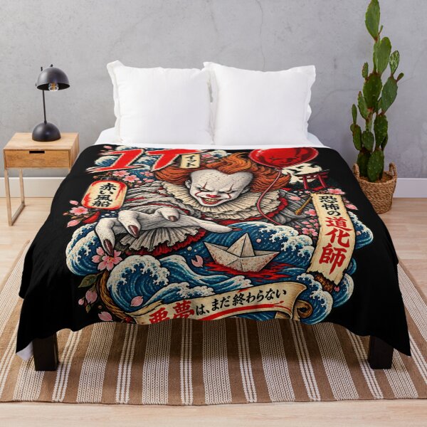 Item preview, Pennywise IT Japanese Ukiyo-e Horror Art designed and sold by ElizBurkes.