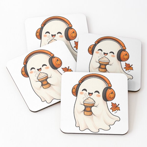 Item preview, Spooky Beats – Cozy Ghost Headphones designed and sold by SAS-Designer.