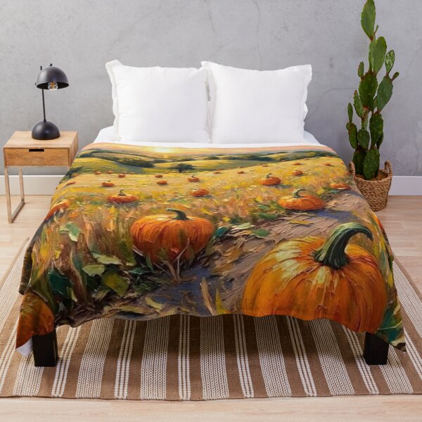 Item preview, Golden Pumpkin Path - Oil Painting designed and sold by nhk999.