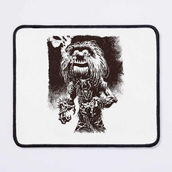 Item preview, Retro Grunge Hairy Beast Chains Ink Sketch designed and sold by HermineSonntag.