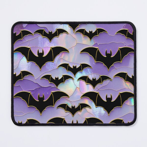 Item preview, Stained Glass Purple Bat Pattern - Pastel Goth Spooky Halloween Design designed and sold by caseluv.