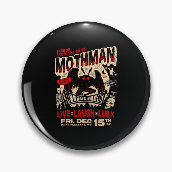 Item preview, Mothman Point Pleasant Cryptid Festival Poster designed and sold by OddPopARt.