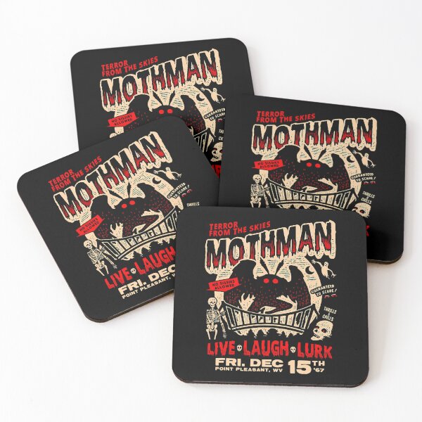 Item preview, Mothman Point Pleasant Cryptid Festival Poster designed and sold by OddPopARt.