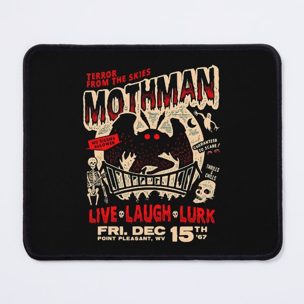Item preview, Mothman Point Pleasant Cryptid Festival Poster designed and sold by OddPopARt.