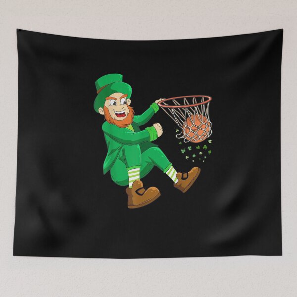 Item preview, St Patrick’s Day Leprechaun Basketball designed and sold by Beanimilki.