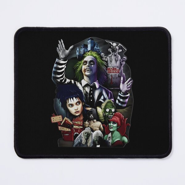 Item preview, Spooky Striped Suit Ghost Mansion Collage Art designed and sold by HermineSonntag.
