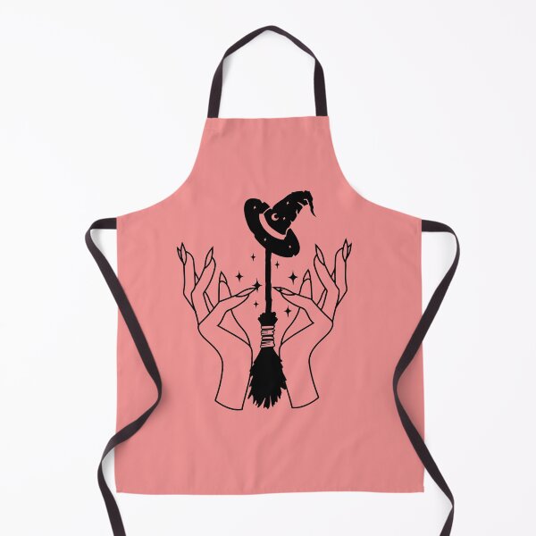 Item preview, Witch Hands Broom Witch Hat Celestial Line Art designed and sold by SolutionsArt.