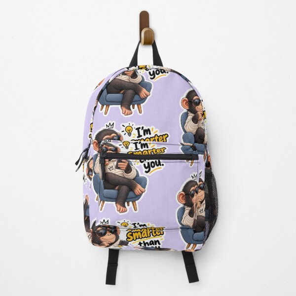 Item preview, Sassy Chimp Sitting On Chair - I'm Smarter Than You Meme designed and sold by carestazafeli.