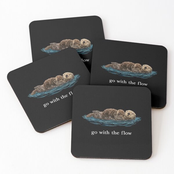 Item preview, Go With the Flow Sea Otter Ocean Lover designed and sold by thefirstbroo.
