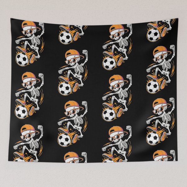 Item preview, Funny Soccer Skeleton Halloween Football Fan designed and sold by OddPopARt.