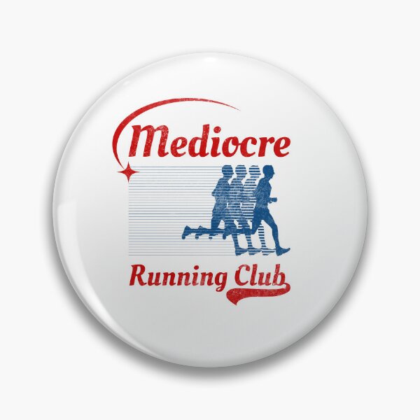 Item preview, Mediocre Running Club | Funny Vintage Red & Blue Slow Runner designed and sold by JB-designstudio.