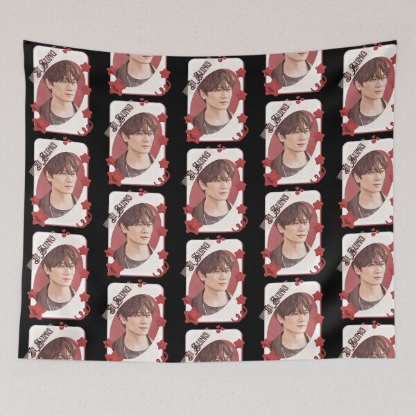 Item preview, Ji Sung Korean Actor Kdrama Card Red Aesthetic Collage Design designed and sold by efraim-majewsk.