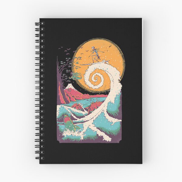 Item preview, Retro Great Wave Skeleton Surfer Japanese Art designed and sold by HermineSonntag.