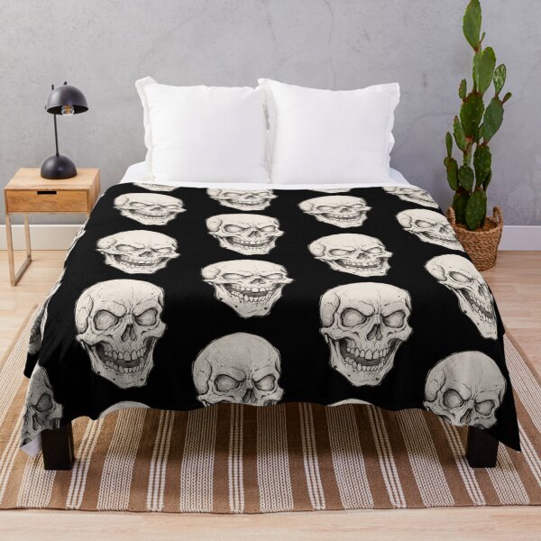 Item preview, Sketchy Grinning Skeleton Skull Art designed and sold by urmoments.