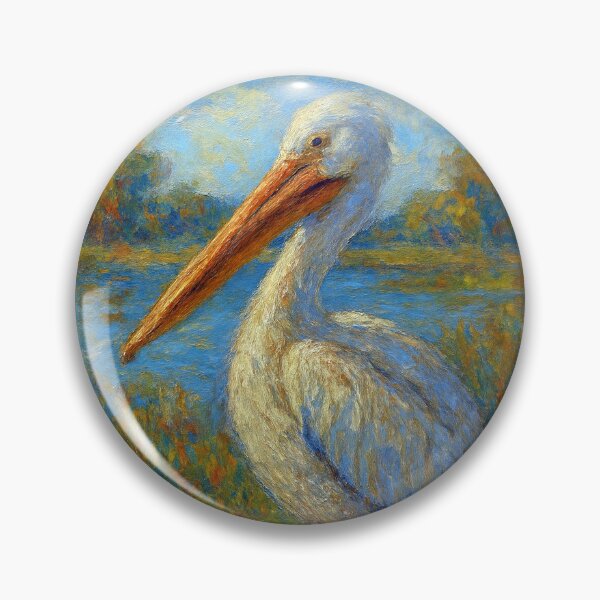 Artikelvorschau, Pelikan-Gemälde – Küstenvogel-Wildtierkunst entworfen und verkauft von GalleryKauffeld.