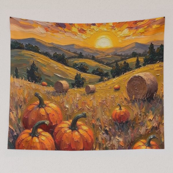 Item preview, Harvest Sky Symphony - Oil Painting  designed and sold by nhk999.