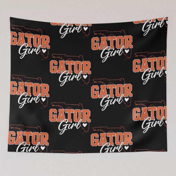 Item preview, Gator Girl Florida Pride Map Heart College Spirit designed and sold by OddPopARt.