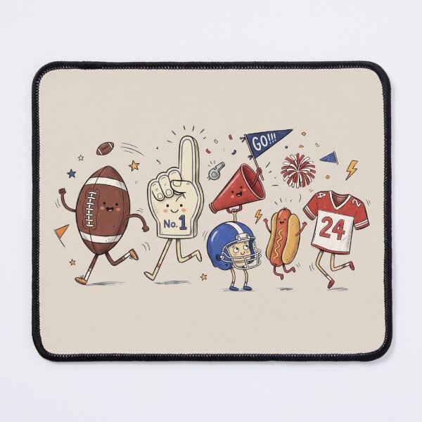 Item preview, Cute American Football Game Day Sports Fan designed and sold by dudelinart.