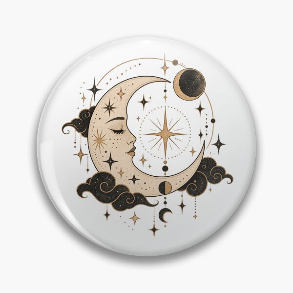 Item preview, Celestial Moon & Stars – Vintage Cosmic Aesthetic Design designed and sold by 1DreamerShop.