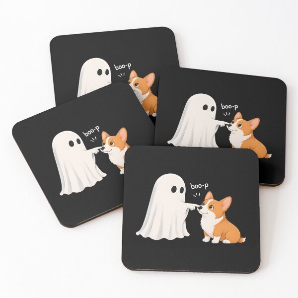 Item preview, Cute Ghost Booping Corgi Dog Funny Boo-p Design designed and sold by SoyLamderma.