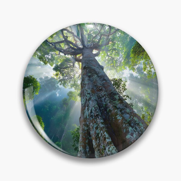 Item preview, Majestic Tree in Enchanting Forest Light Rays View designed and sold by Artessie.