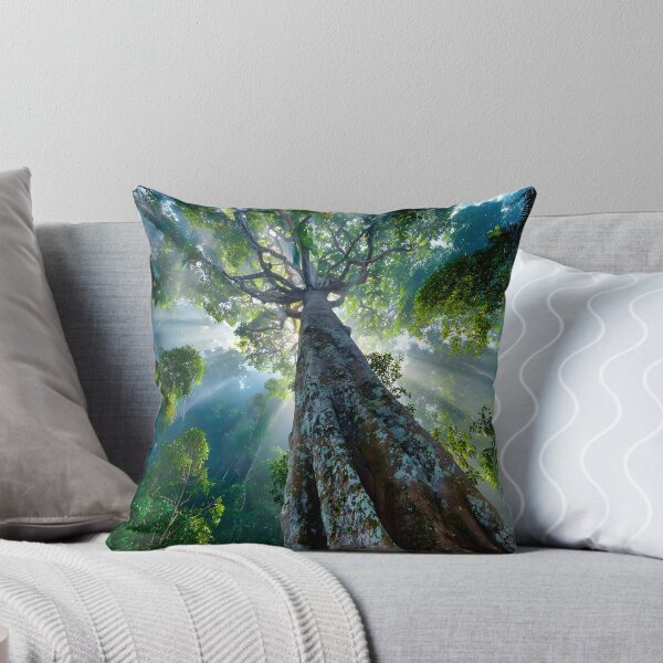 Item preview, Majestic Tree in Enchanting Forest Light Rays View designed and sold by Artessie.