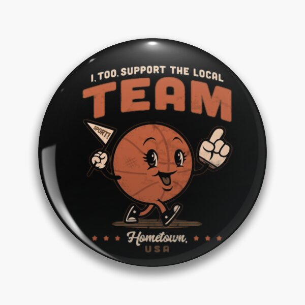 Artikelvorschau, Retro-Maskottchen Basketballfigur Unterstützung für das lokale Team entworfen und verkauft von VictoriasdSchie.