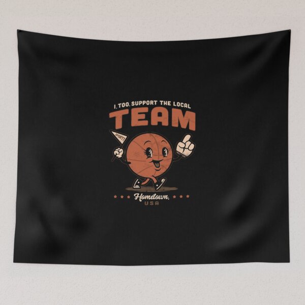 Item preview, Retro Mascot Basketball Character Local Team Support designed and sold by VictoriasdSchie.