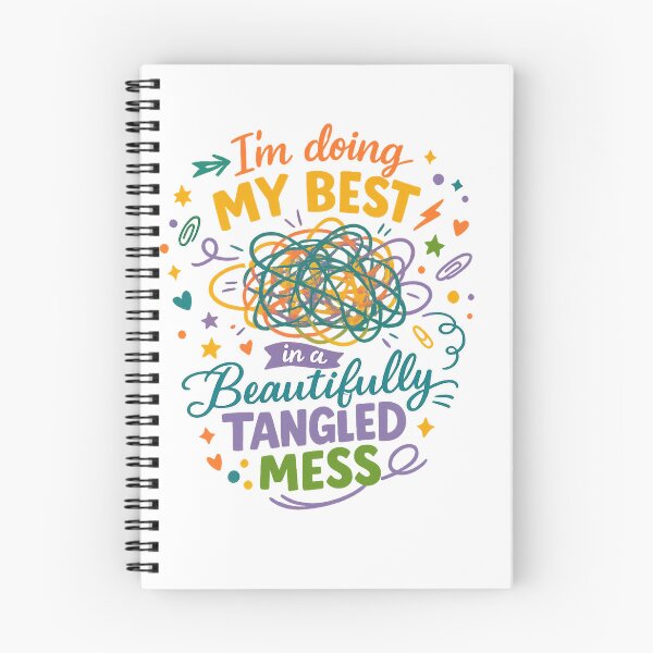 Item preview, I'm Doing My Best in a Beautifully Tangled Mess Funny Relatable Art Design designed and sold by inkoutninja.