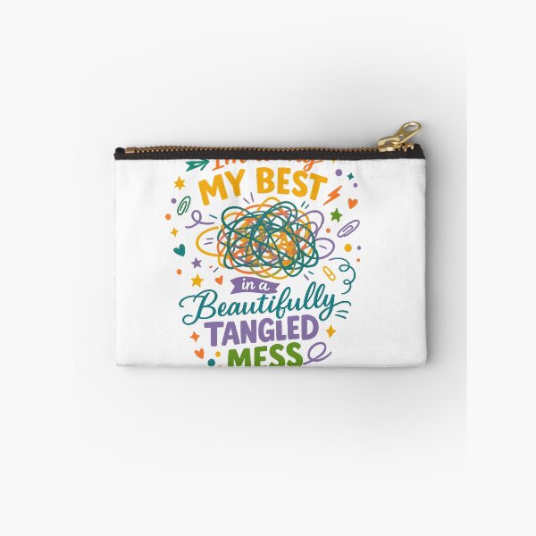 Item preview, I'm Doing My Best in a Beautifully Tangled Mess Funny Relatable Art Design designed and sold by inkoutninja.
