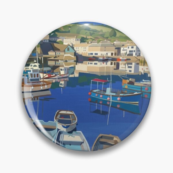 Item preview, Mevagissey Cornwall Fishing Harbour Dreamy Coastal Landscape designed and sold by S-and-W-4ever.