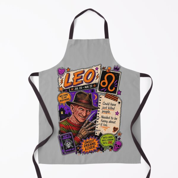 Item preview, Leo Nightmare Slasher Horror Zodiac Collage designed and sold by ElizBurkes.