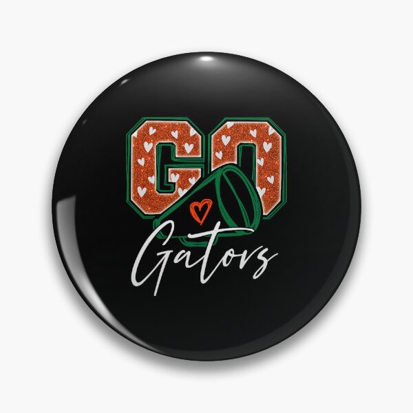 Item preview, Go Gators Orange Green Hearts Cheer Fan Spirit designed and sold by OddPopARt.