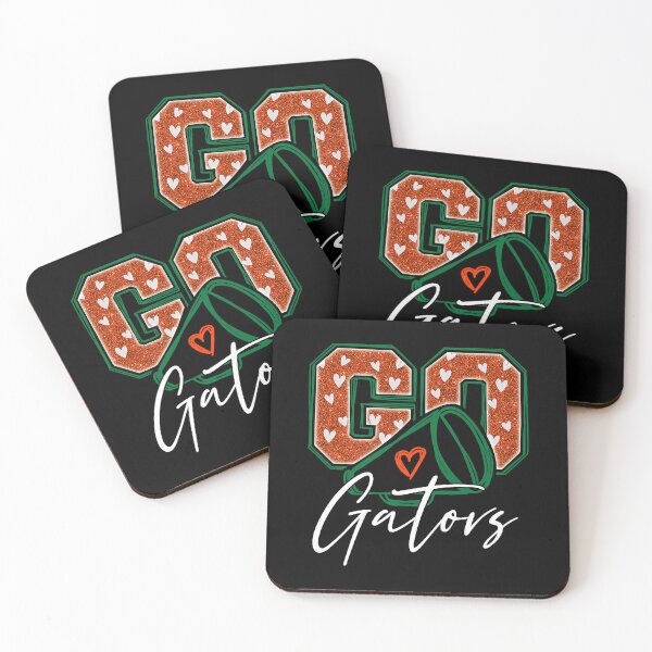 Item preview, Go Gators Orange Green Hearts Cheer Fan Spirit designed and sold by OddPopARt.