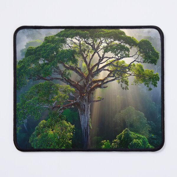 Item preview, Majestic Tree in Enchanted Misty Forest Landscape designed and sold by Artessie.