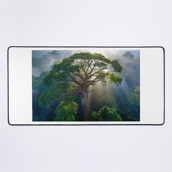 Item preview, Majestic Tree in Enchanted Misty Forest Landscape designed and sold by Artessie.